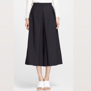 Tibi Agathe Pleated Culottes -black